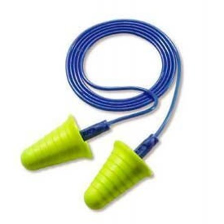 3M E-A-R Reusable Foam/Thermoplastic Earplugs, Cone Shape, 30 dB, Blue/Yellow 7000127186